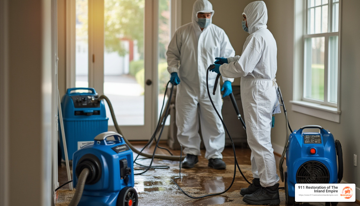 water damage restoration riverside